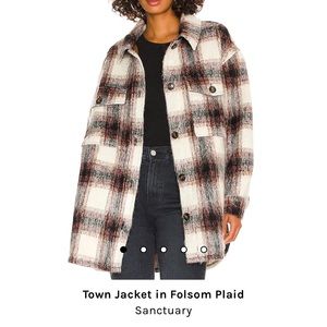 sanctuary plaid coat